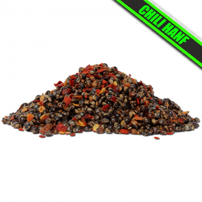 Vařené konopné semínko s Chilli pro rybáře.